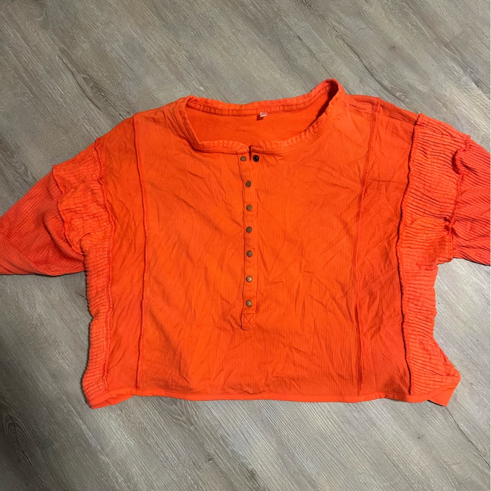 NWOT free people waffle sweater